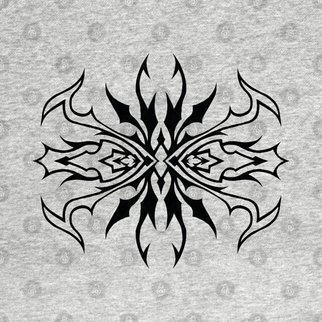 EYE TRIBAL STYLE DESIGN #1-BLACK by SELcustoms